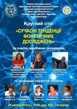 Сборник материалов Круглого стола «Современные тенденции фонетических исследований», 2018 год